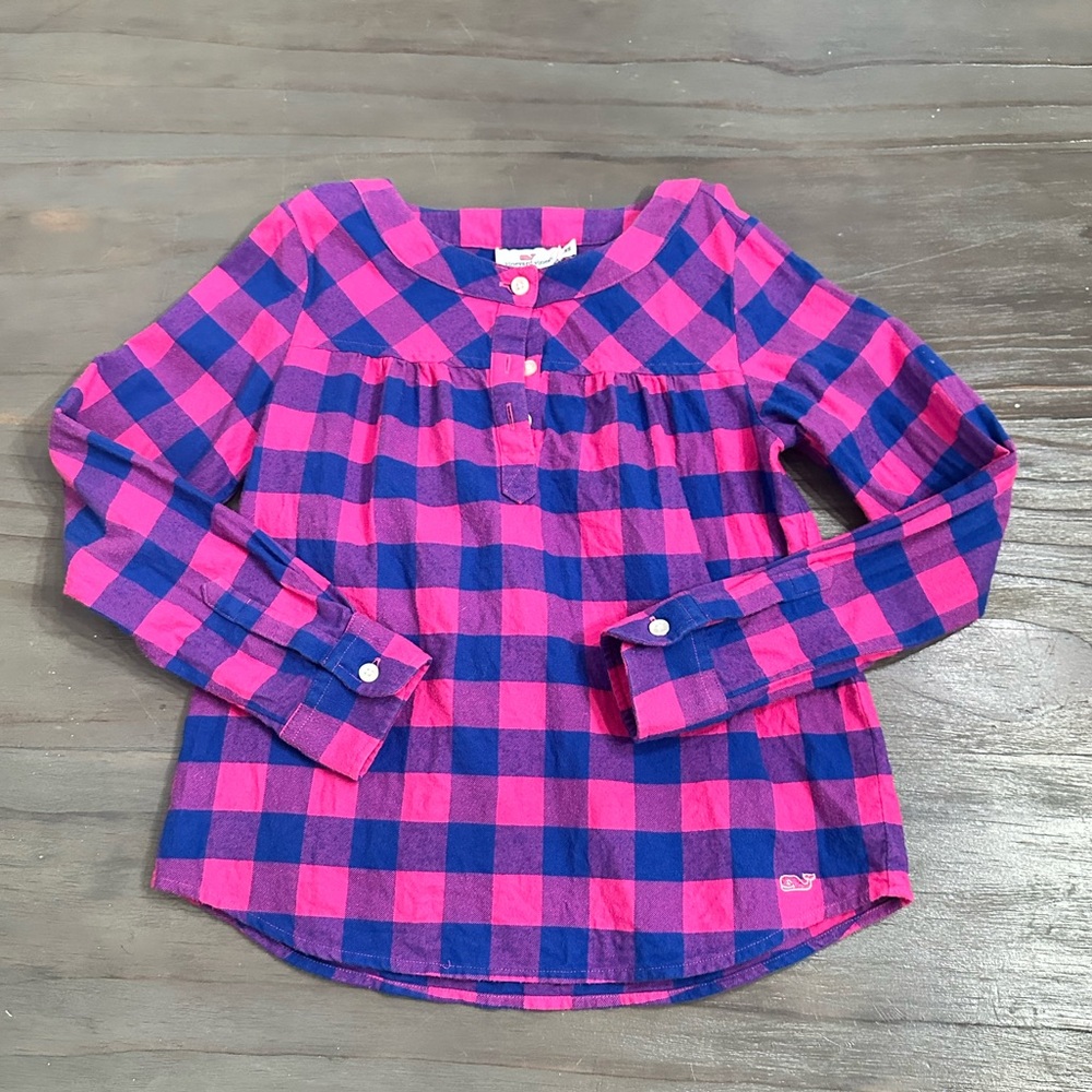EUC Vineyard Vines Pink and Blue top
